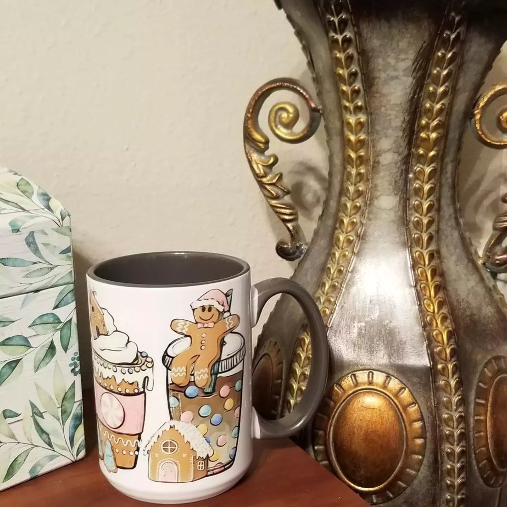 Custom gingerbread latte mug